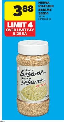 HEIWA ROASTED SESAME SEEDS, 227 G