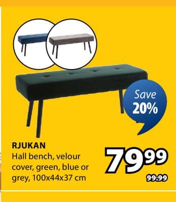 RJUKAN Hall bench