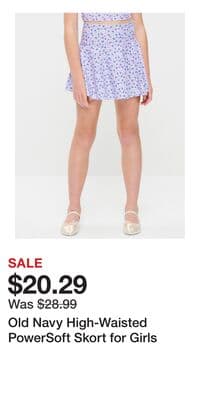 Old Navy High-Waisted PowerSoft Skort for Girls