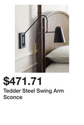 Tedder Steel Swing Arm Sconce