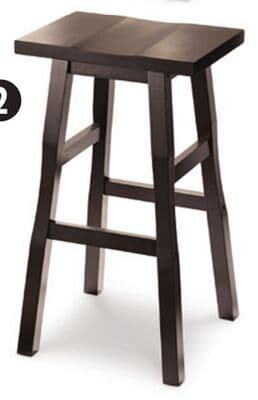 26˝ Dark Wood Shinto Stool