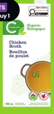 Compliments Organic Broths 900 ml or Soups 398 ml