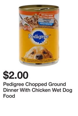 Pedigree Chopped Ground Dinner With Chicken Wet Dog Food