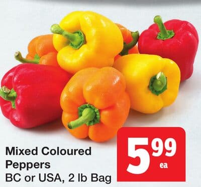 Mixed Coloured Peppers