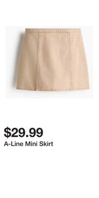 A-Line Mini Skirt