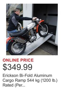 Erickson Bi-Fold Aluminum Cargo Ramp 544 kg (1200 lb.) Rated (Per pair)