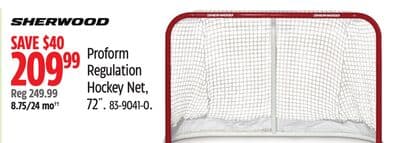 Sherwood Proform Regulation Hockey Net, 72˝.