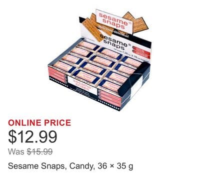 Sesame Snaps, Candy, 36 × 35 g
