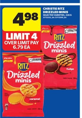 CHRISTIE RITZ DRIZZLED MINIS, 226 G