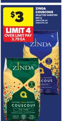 ZINDA COUSCOUS, 907 G