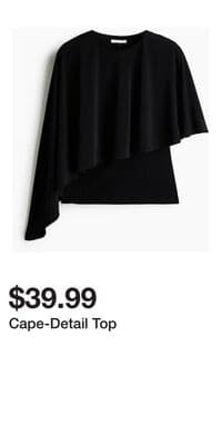 Cape-Detail Top
