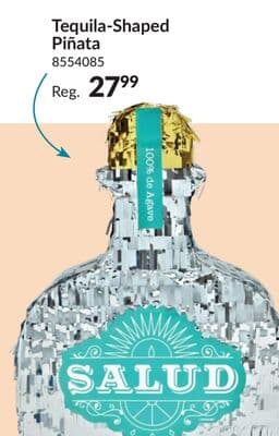 Tequila-Shaped Party Pinata for Parties/Holiday Celebrations, 19.5-in