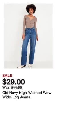 Old Navy High-Waisted Wow Wide-Leg Jeans