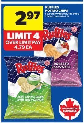 RUFFLES POTATO CHIPS
