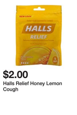 Halls Relief Honey Lemon Cough
