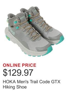 HOKA Men's Trail Code GTX Hiking Shoe