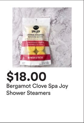 Bergamot Clove Spa Joy Shower Steamers