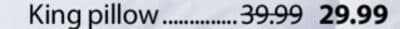 SOLA King pillow
