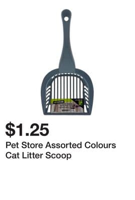Pet Store Assorted Colours Cat Litter Scoop