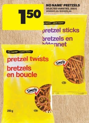 NO NAME® PRETZELS, 200 G
