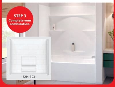 Olio 3 Pc. Tub Wall Set