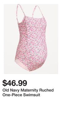 Old Navy Maternity Ruched One-Piece Swimsuit