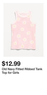 Old Navy Fitted Ribbed Tank Top for Girls