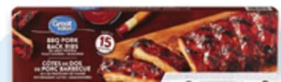 Great Value fully cooked pork back ribs