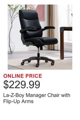 La-Z-Boy Manager Chair with Flip-Up Arms