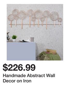 Handmade Abstract Wall Decor on Iron