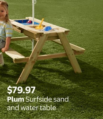 Plum Surfside sand and water table
