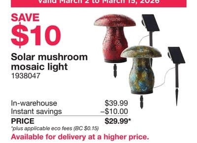 Solar mushroom mosaic light