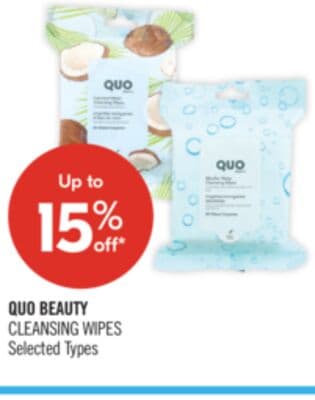 QUO BEAUTY CLEANSING WIPES