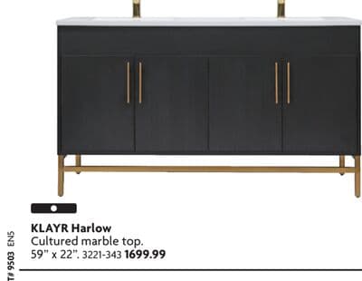 Harlow Cultured marble top