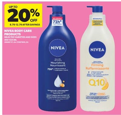 NIVEA BODY CARE PRODUCTS, 400-625 ML