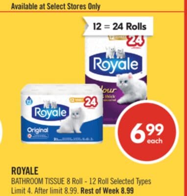 ROYALE BATHROOM TISSUE
