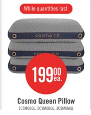 BEDGEAR Cosmo 1.0 King Pillow - Stomach Sleeper