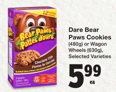 Dare Bear Paws Cookies