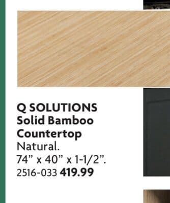 Solid Bamboo Countertop