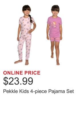 Pekkle Kids 4-piece Pajama Set