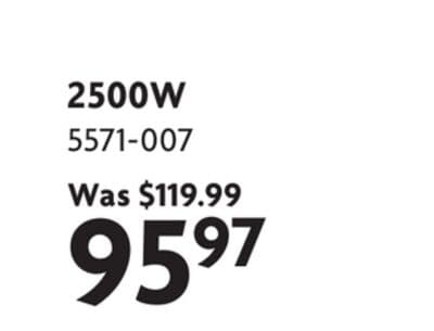 2500W 240V Convection Baseboard Heater