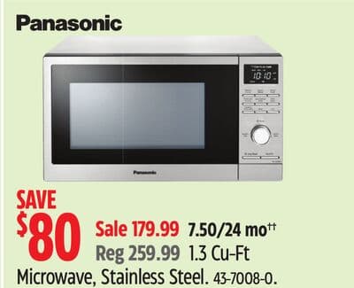 1.3 Cu-Ft Microwave, Stainless Steel