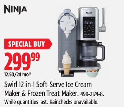 NINJA Swirl 12-in-1 Soft-Serve Ice Cream Maker & Frozen Treat Maker.