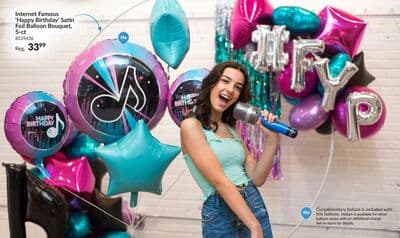 Happy Birthday Satin Foil Balloon Bouquet, 5-ct