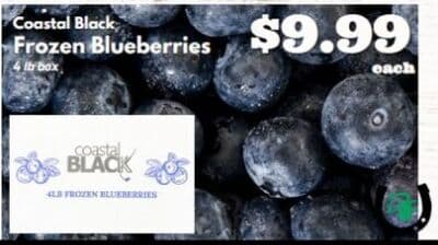 Coastal Black Frozen Blueberries