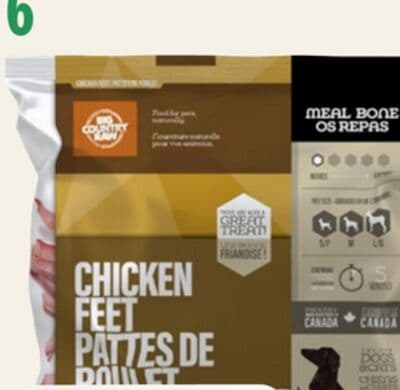 Big Country Raw Chicken Feet Dog & Cat Treats