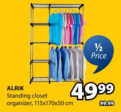ALRIK Standing closet organizer
