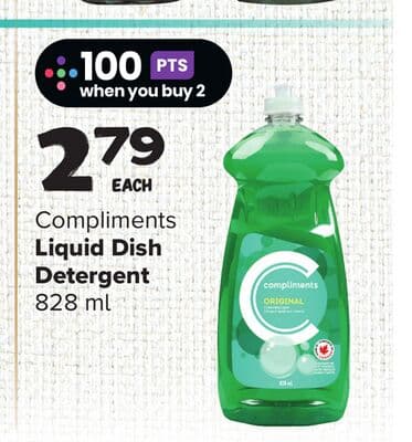 Compliments Liquid Dish Detergent