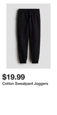 Cotton Sweatpant Joggers