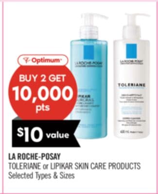 LA ROCHE-POSAY TOLERIANE or LIPIKAR SKIN CARE PRODUCTS